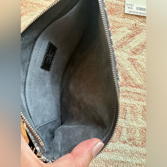 Louis Vuitton Gray Jacquard Denim Ombré Neverfull Pochette - Picture 4 of 7